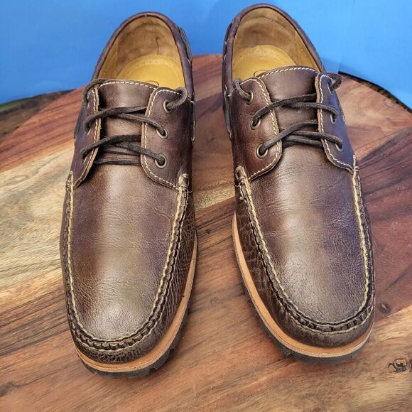 Cole Haan Docksider Deck Shoe Boat Moc Toe Lug Sole Brown Men's 9.5 M - Picture 9 of 13